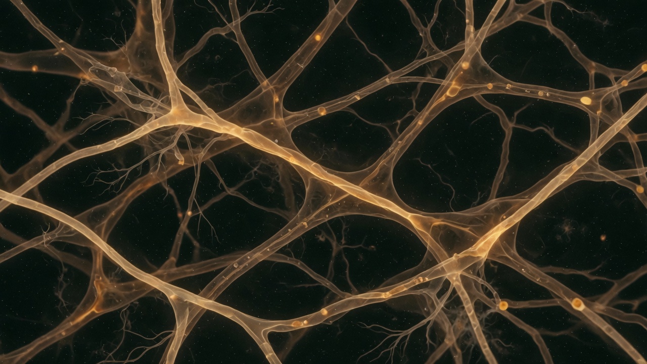 Organic filament network abstract